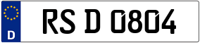 Truck License Plate